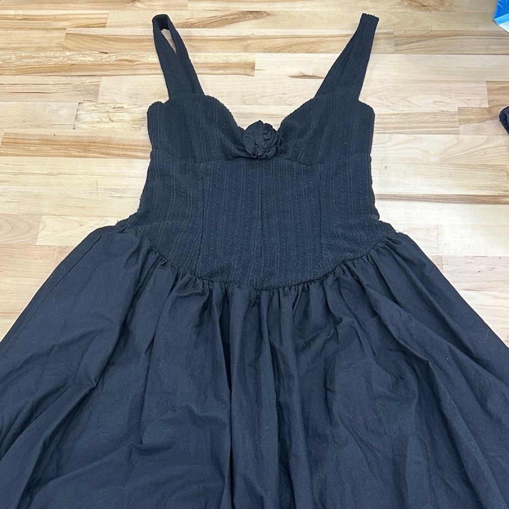 For Love and Lemons Black Midi Dress